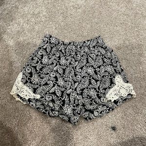 Paisley print shorts